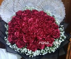 باقات ورد ساتان